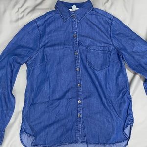 Dark Blue Jean Shirt